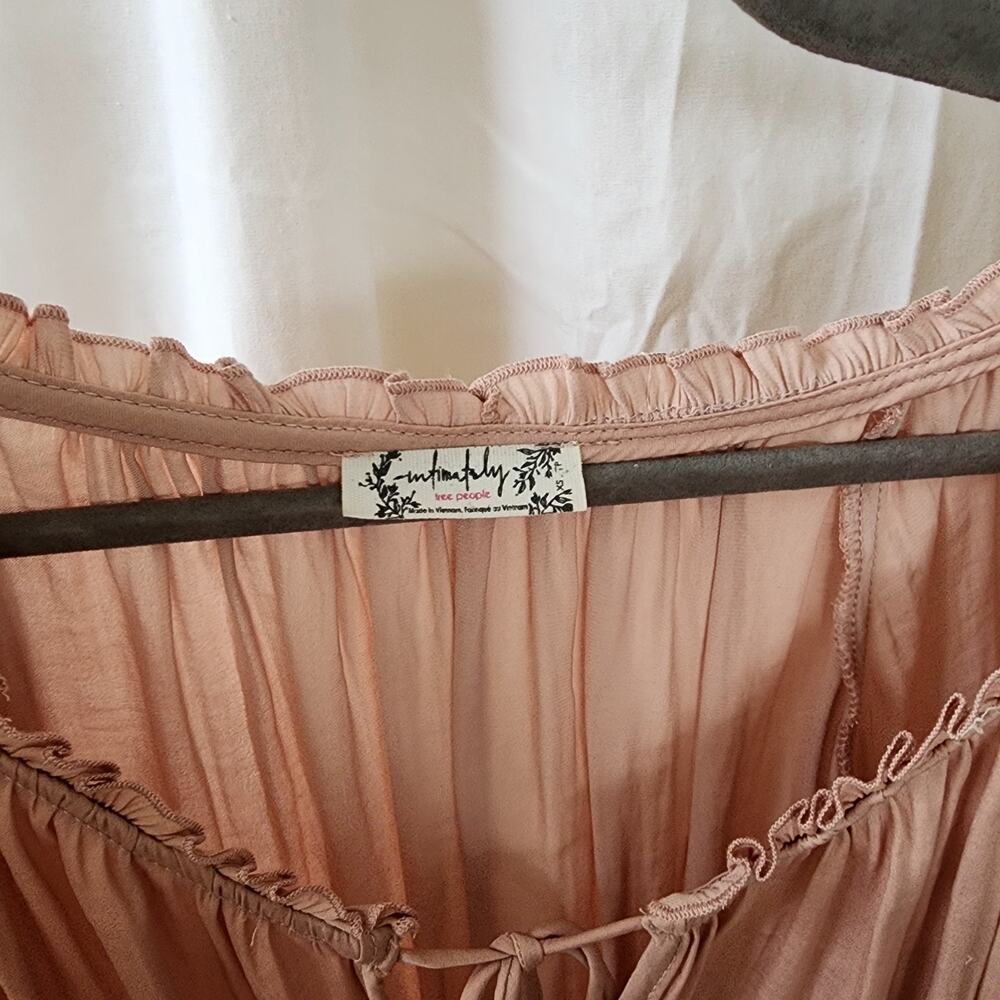 REVOLVE All Tucks Bodysuit in Blush Free People Color: Blush Pink XS oversized - Picture 6 of 11